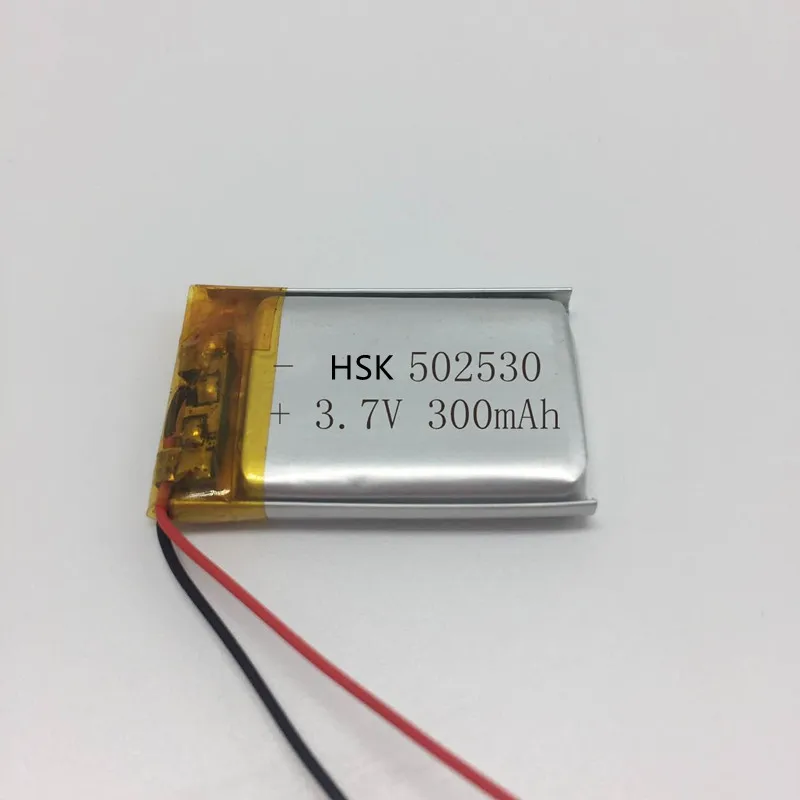 Высококачественная аккумуляторная батарея UN38.3 3 7 V 300mAh 502530 052530 Li ion для вождения
