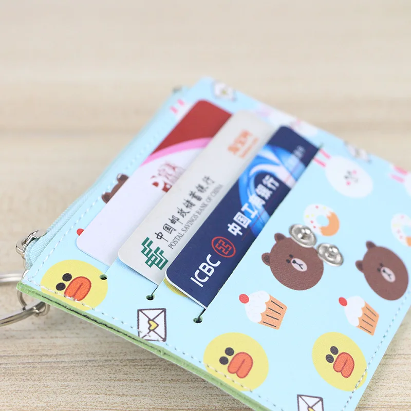 Katuner новый модный мультяшный держатель для карт 6 бит милый Женский Мужской мини