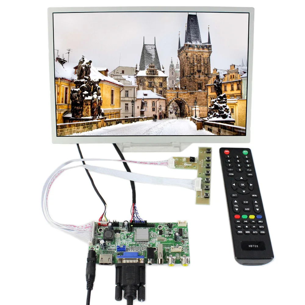 

USB HD MI VGA 2AV Audio lcd controller board with 12.1inch LQ121K1LG52 1280x800 LCD Display