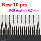 10 шт. Карбид PCB CNC гравировальные биты концевой фрезы для резки сверла торцевая фреза 0,7 мм Диаметр # ST3.0.706