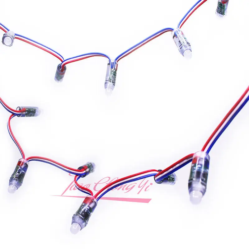 WS2811 2811 IC RGB Полноцветный 12 мм пикселей цифровой адресный 5 в В Dream Color LED Pix els модуль