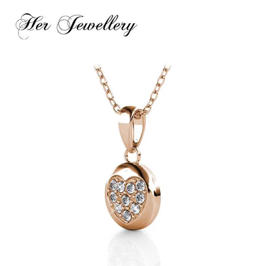Her Jewellery Faith Heart Pendant necklace new product pendant for women decorative Made with crystals from Swarovski HP0162 | Украшения и