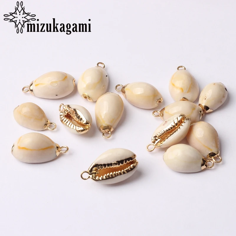 Натуральный Каури амулеты-ракушки бисер для рукоделия 10 шт./лот |