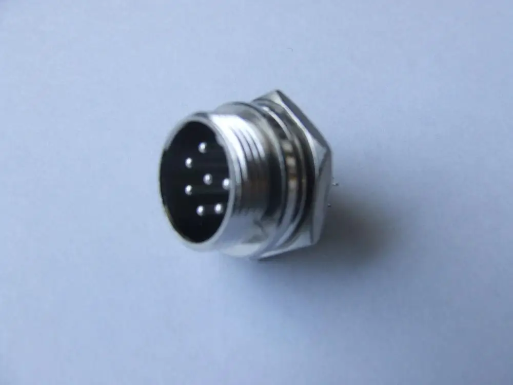 7 Pin Socket 2,3, 4,5, 6,7, 8 9-pin шасси розетки соединяет микрофонный разъем GX16 разъемы, используемые на многих CB радио и Ham радио - Цвет: 7 Pin Socket