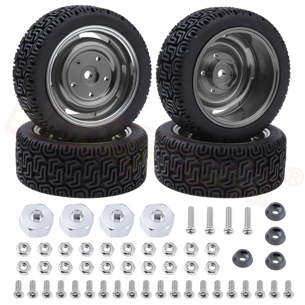 RC Tires &amp Alloy Wheels Rims Foam Inserts Hex Drive Hubs for WPL B14 B24 B16 C14 C24 B36 Ural 1/16 Car Military Truck Crawler | Игрушки и