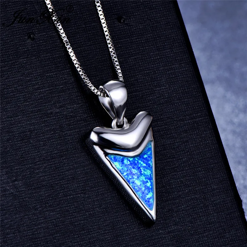 Женские Треугольные подвески в стиле бохо ожерелья серебряного цвета