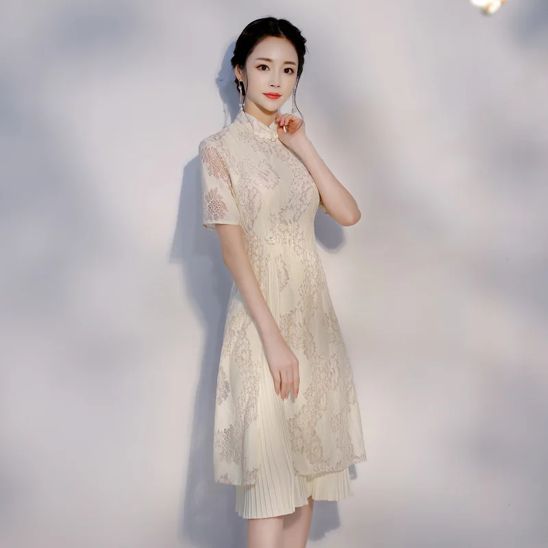 Летнее платье Ципао aodai вьетнамское традиционная одежда для женщин платья аозай
