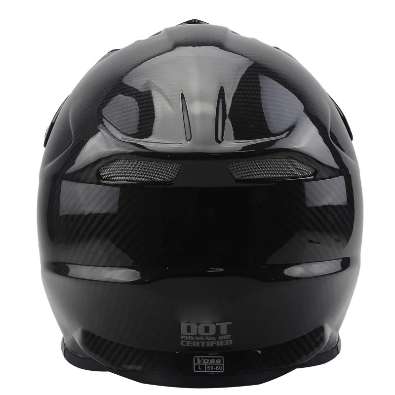 Новый Дизайн черный carbonfiber Мотокросс Off Road шлем с бесплатной очки дети Dirtbike