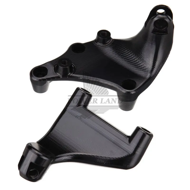 Новый черный сверхпрочный металлический задний кронштейн для подножки