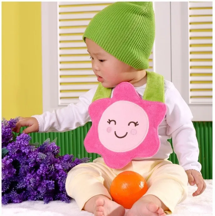 Детские нагрудники водонепроницаемые Слюнявчики с 3-слойной вышивкой