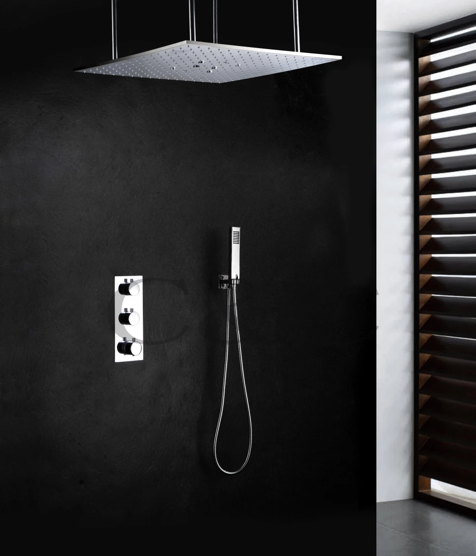 Термостатический смеситель для душа ванной комнаты с двумя функциями Swash и Rain