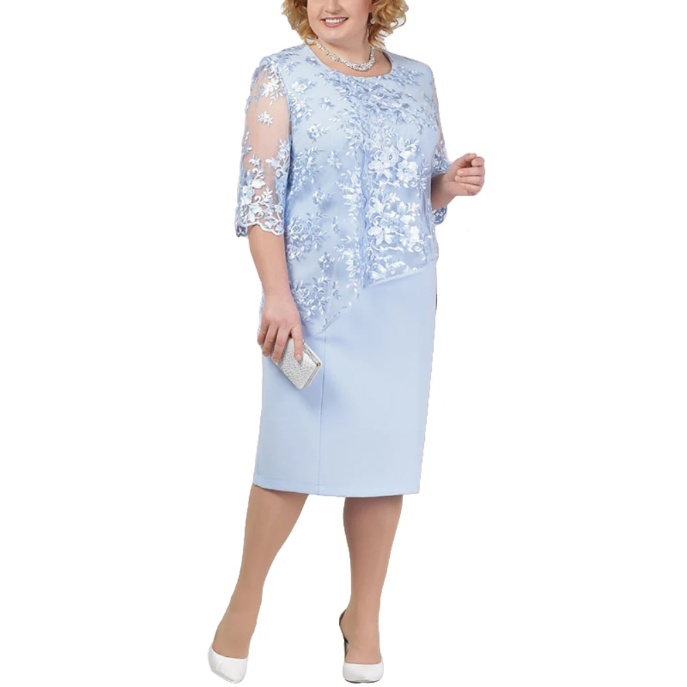 Женское платье для свадебной вечеринки модель 2020 с коротким рукавом и круглым