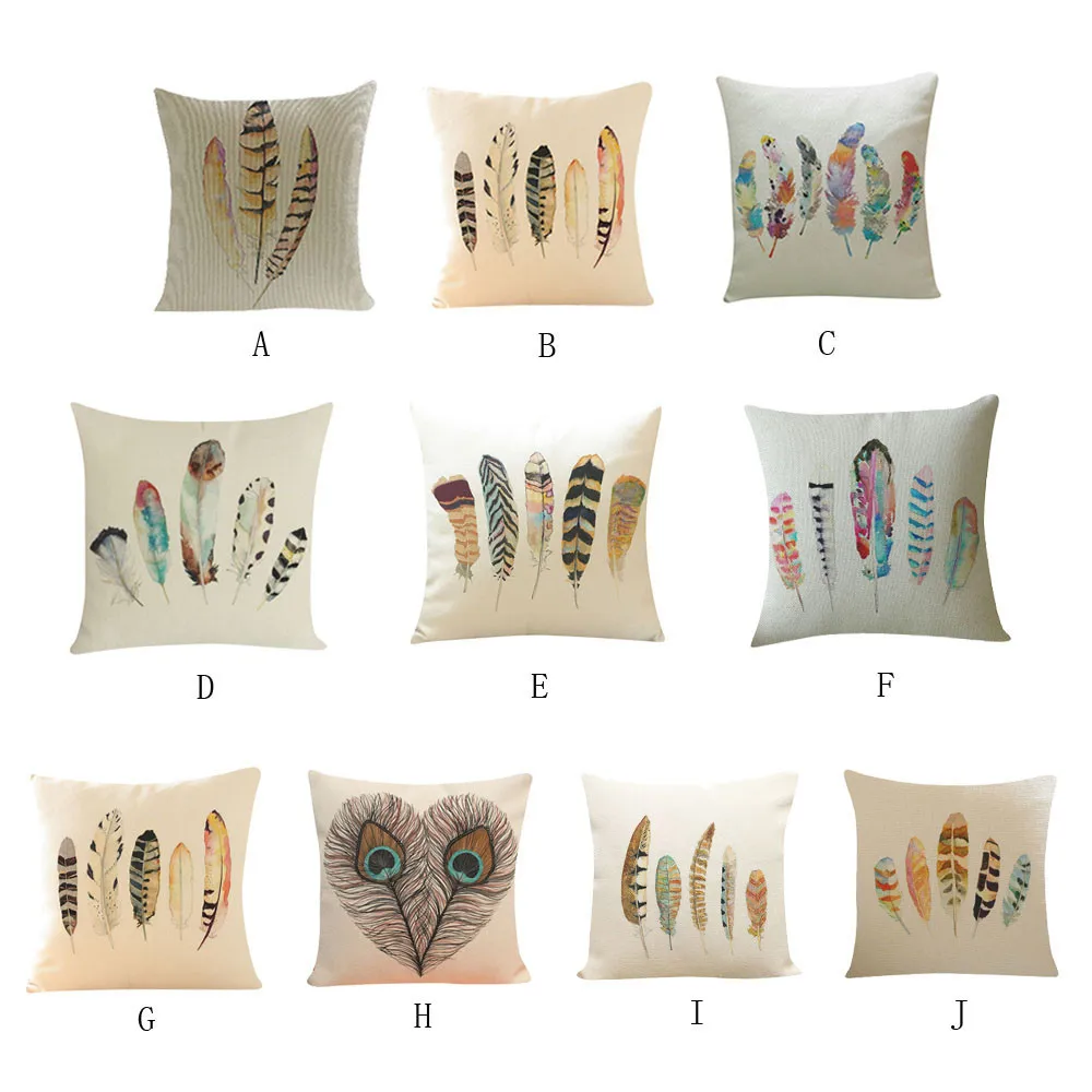 Перо мечта узор полиэстер Подушка автомобиля украшения дома диван-кровать
