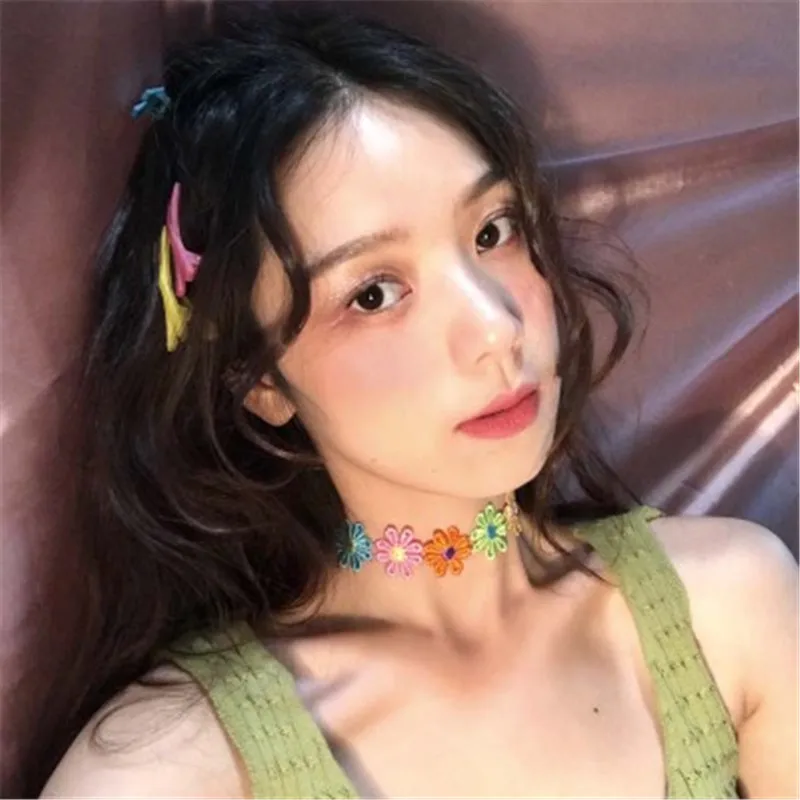 

BK Simple Cute Polyester fiber Choker Necklace For Women Beads Collar Necklaces Boho Chain