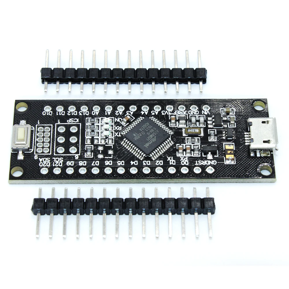 SAMD21 M0 Mini. 32 битный сердечник ARM Cortex M0. Штифты распаиваются. Совместимость с Arduino Zero