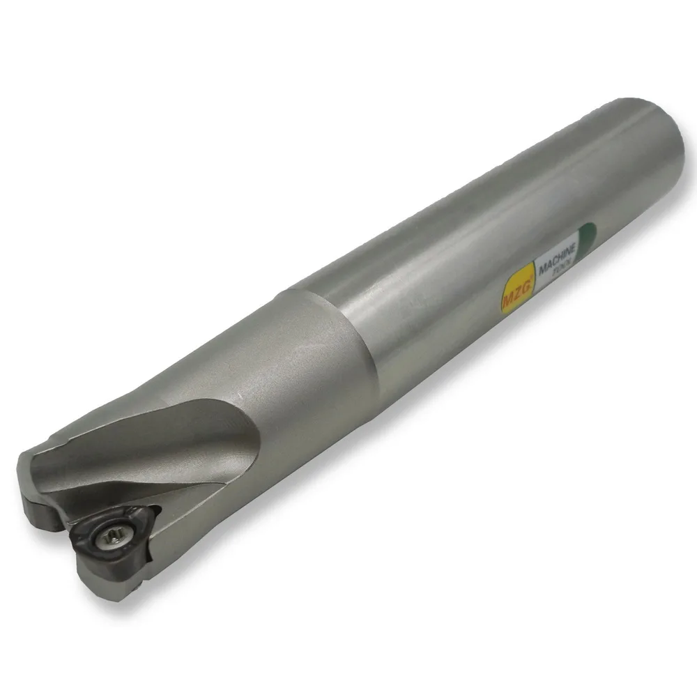 Фреза MZG AJX06RC16-17-150-2T с двумя твердосплавными вставками хвостовик концевой фрезы