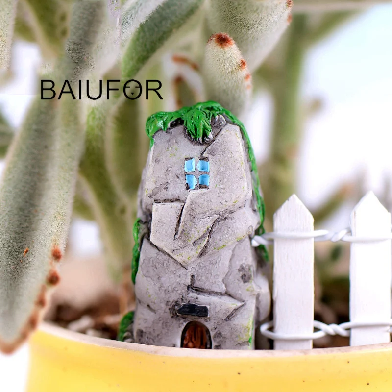 BAIUFOR Miniatures Имитационные камни для сада камней замок Сказочный Сад миниатюрная