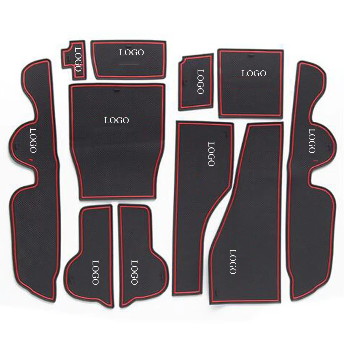 Авто стайлинг коврик наклейка ворота слот площадку резиновый двери ковер для