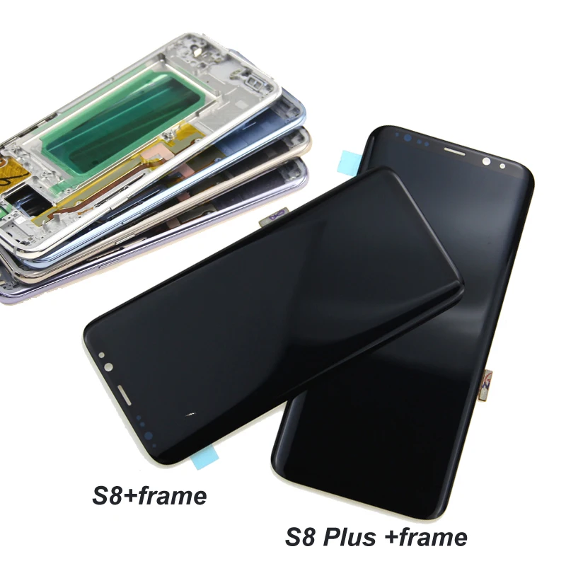 ЖК дисплей для SAMSUNG Galaxy S8 Plus G950 G950F G955 G955F сенсорный экран дигитайзер сборка с