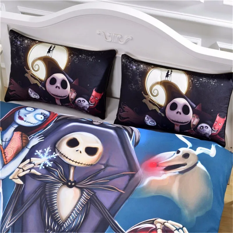 DOUAENG Christmas Night Cry Duvet Cover Set 3D Thriller Bedclothes For Kids Comfortable Soft Bedding 3Pcs Hot | Дом и сад