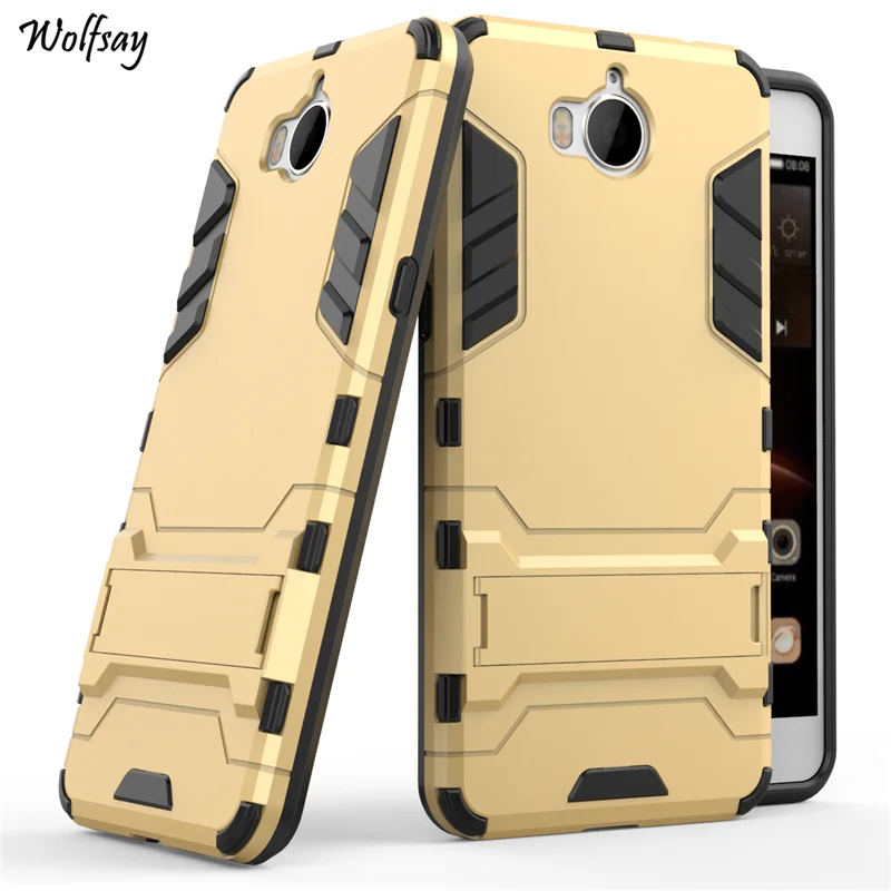 For Huawei Y5 2017 Case Shockproof Robot Rubber Hard Back PC Phone Protective Cover |
