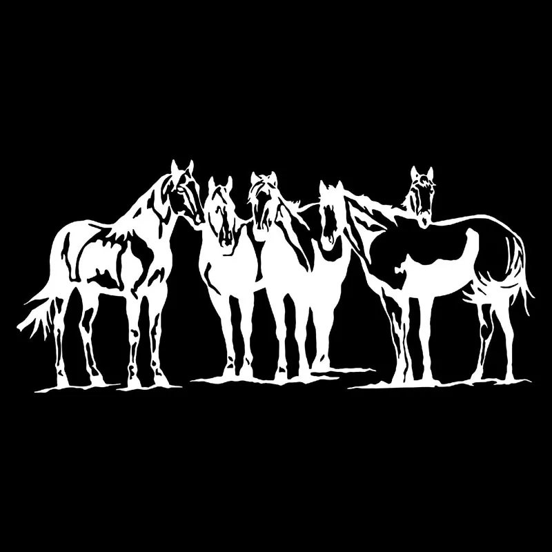 Декоративные наклейки на дверь автомобиля декоративные западные лошади
