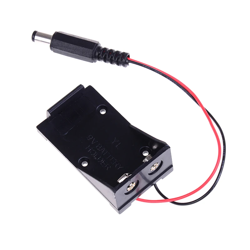 9V Батарея держатель черный Пластик ящик для хранения Чехол Сделай Сам зажим