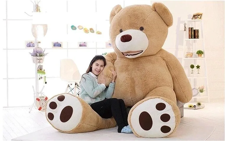 

200CM 78''inch giant stuffed teddy bear big large huge brown plush soft toy kid children doll girl Birthday Christmas gift