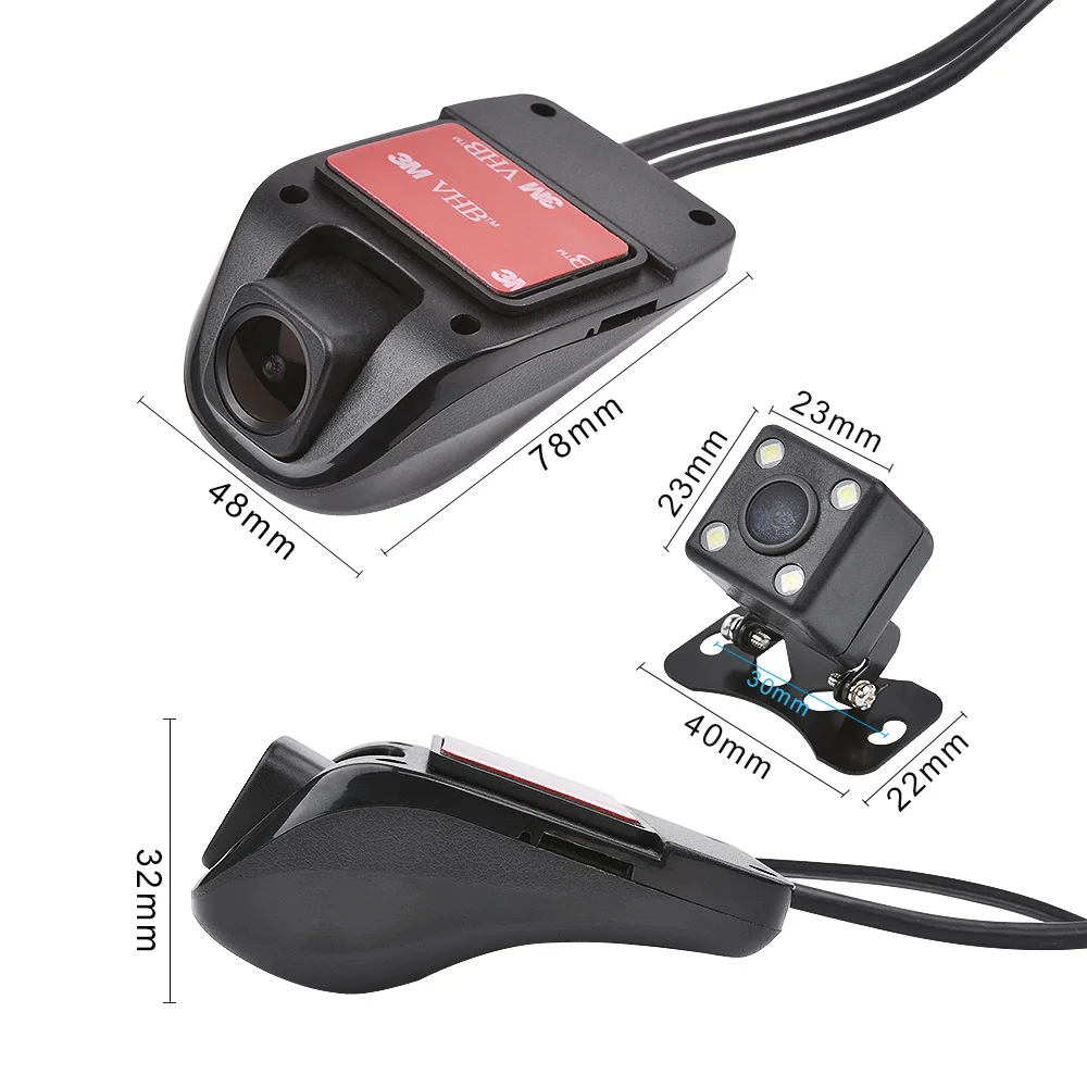 Автомобильный мини видеорегистратор AOSHIKE с USB камерой для Android HD углом обзора 140