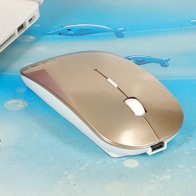 Беспроводная перезаряжаемая Bluetooth мышь Регулируемая DPI компьютерная для