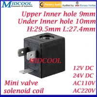 mini magnetic contactor plug 3 solenoid valve coil 12v 24v 110v 220v din43650a