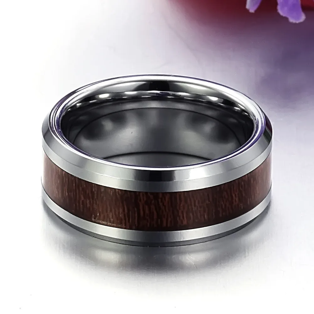 100% настоящий вольфрам твердосплавное кольцо мужское свадебное ретро стиль