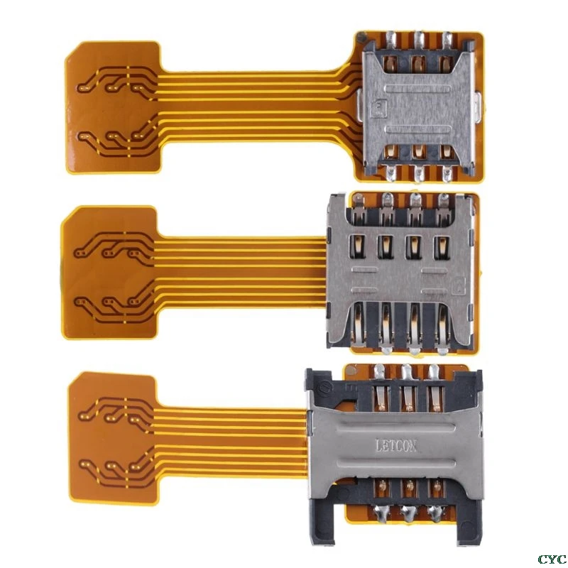 Гибридный двойной адаптер Micro SD для SIM-карты удлинитель телефона Android