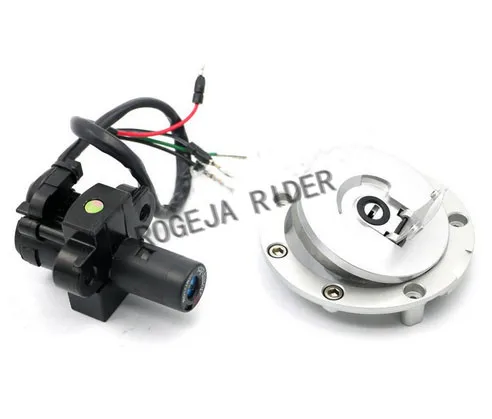 Мотоцикл Ключевые 4 провода переключатель зажигания Топливный бак газа Кепки