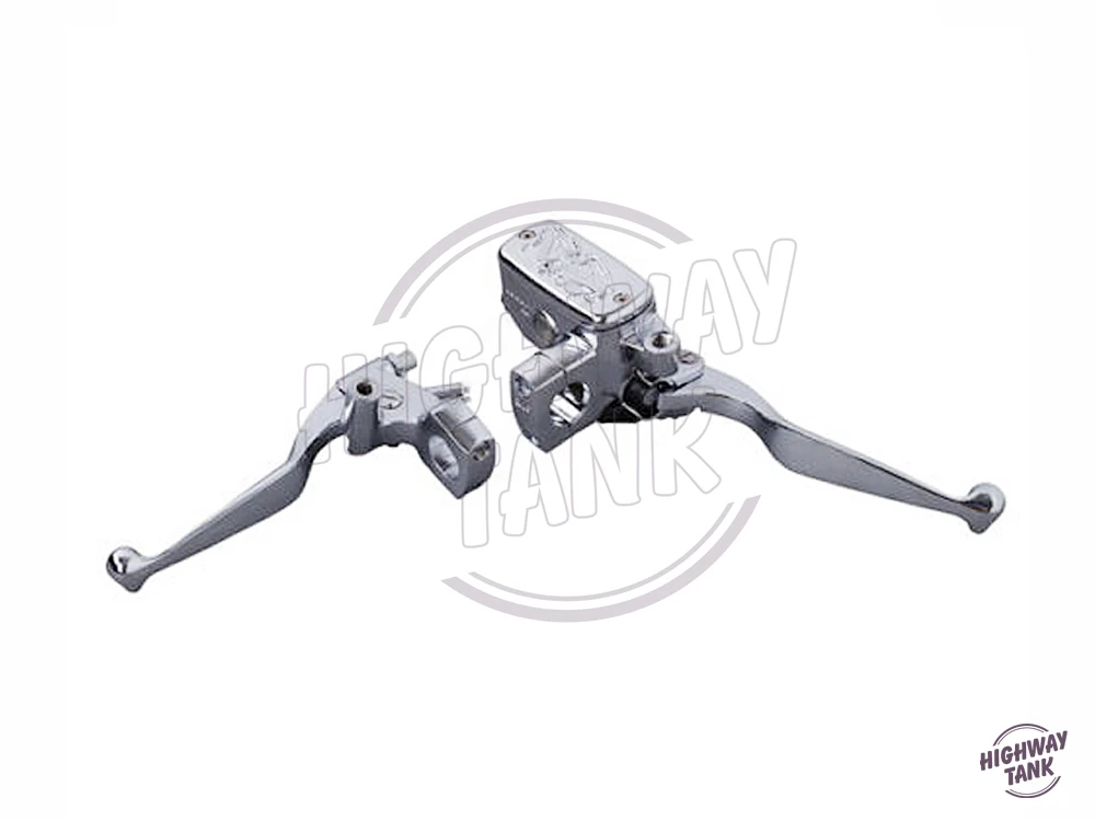 1 &quot25 мм хром CNC мотоцикл тормозной клатч мастер резервуар рычаг чехол для Honda VT750