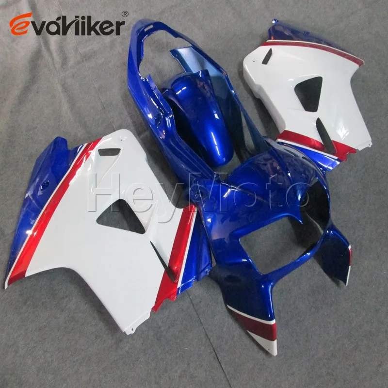 Обтекатель для мотоцикла VFR800 1998 1999 2000 2001 синий белый VFR 800 98 99 00 01 ABS пластиковый