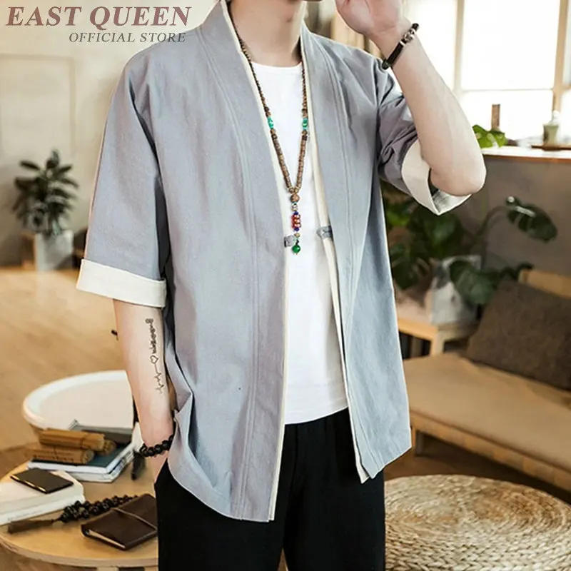 Traditional chinese clothing for men China clothing male chinese shirt blouse linen shirts men traditional chinese clothing KKK1