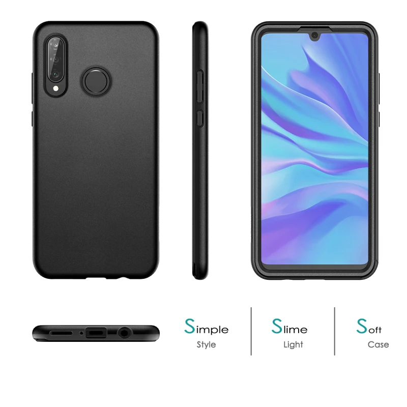 Жесткий чехол GrandEver для Huawei P30 lite противоударный чехол-бампер с защитой со