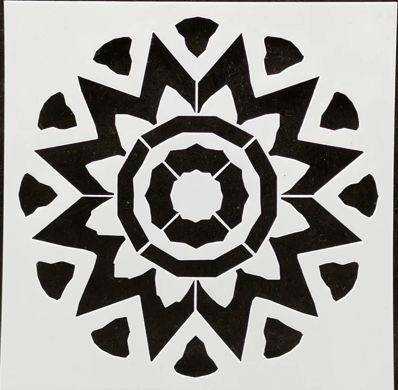 

13*13 Flower pvc Layering Stencils for Diy scrapbook coloring,painting stencil,home decor diy etc. Product image