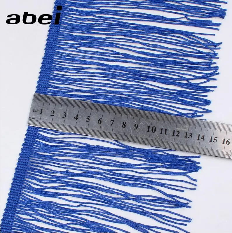 Royal Blue 15 см в ширину, 1 ярд золотые кисточки бахрома кружевные планки DIY Швейные сцены свадебное платье ленты штора ручной работы украшения стола - Цвет: Royal Blue