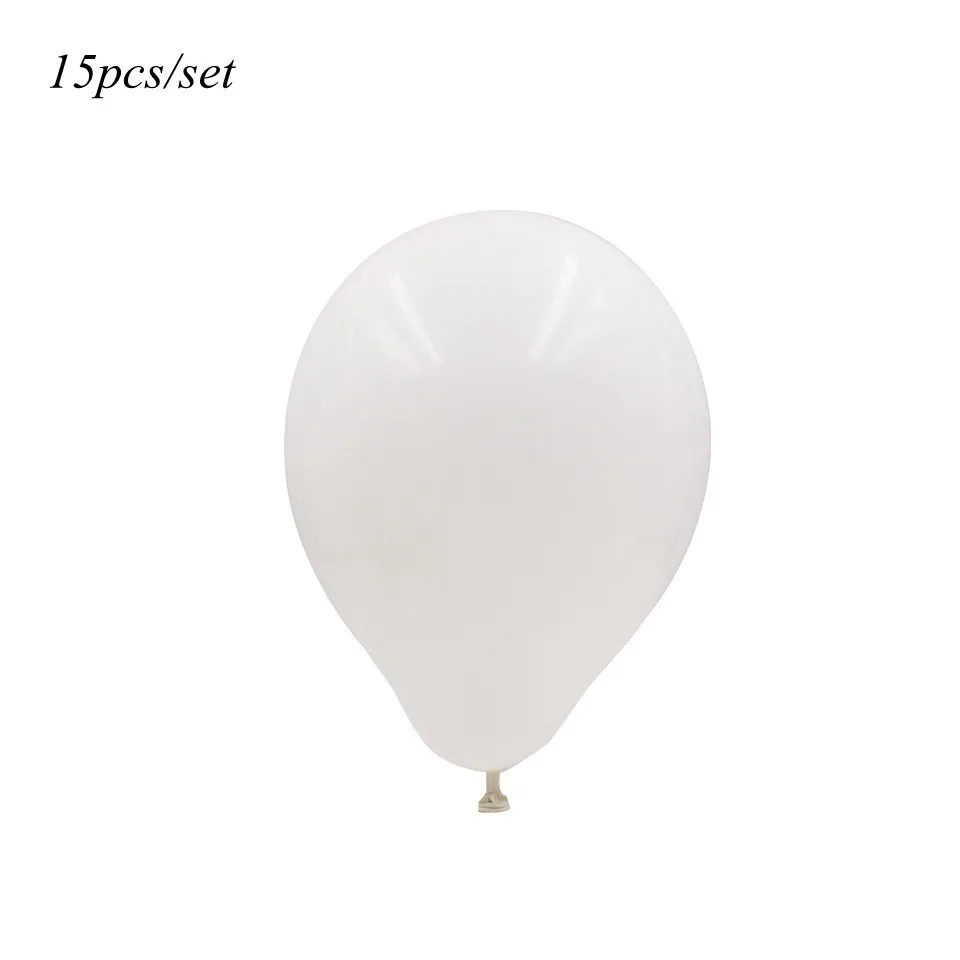 15pcs white 1 набор, Вселенная Галактика, тема, космические шары, космонавты и ракеты, воздушные шары, день рождения, детские игрушки, принадлежности для душа - Цвет: 15pcs white