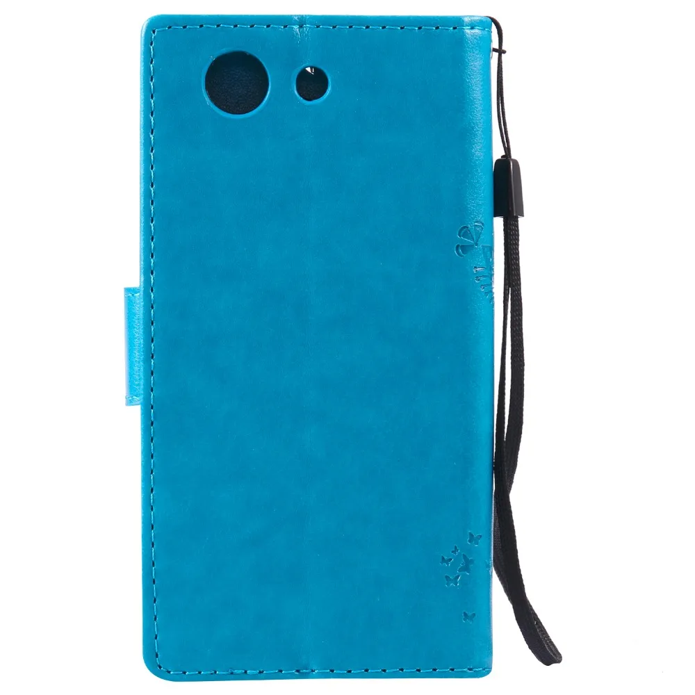 Роскошный флип-чехол для Sony Xperia Z4 Compact Mini 4 6 ''кожаный + Мягкий силиконовый
