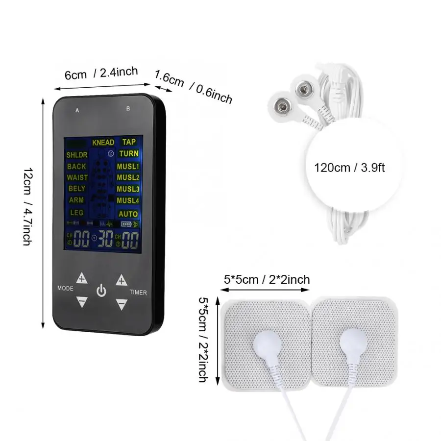 Массажер Десятки EMS Электрический массажер пульс стимулятор мышца электрод