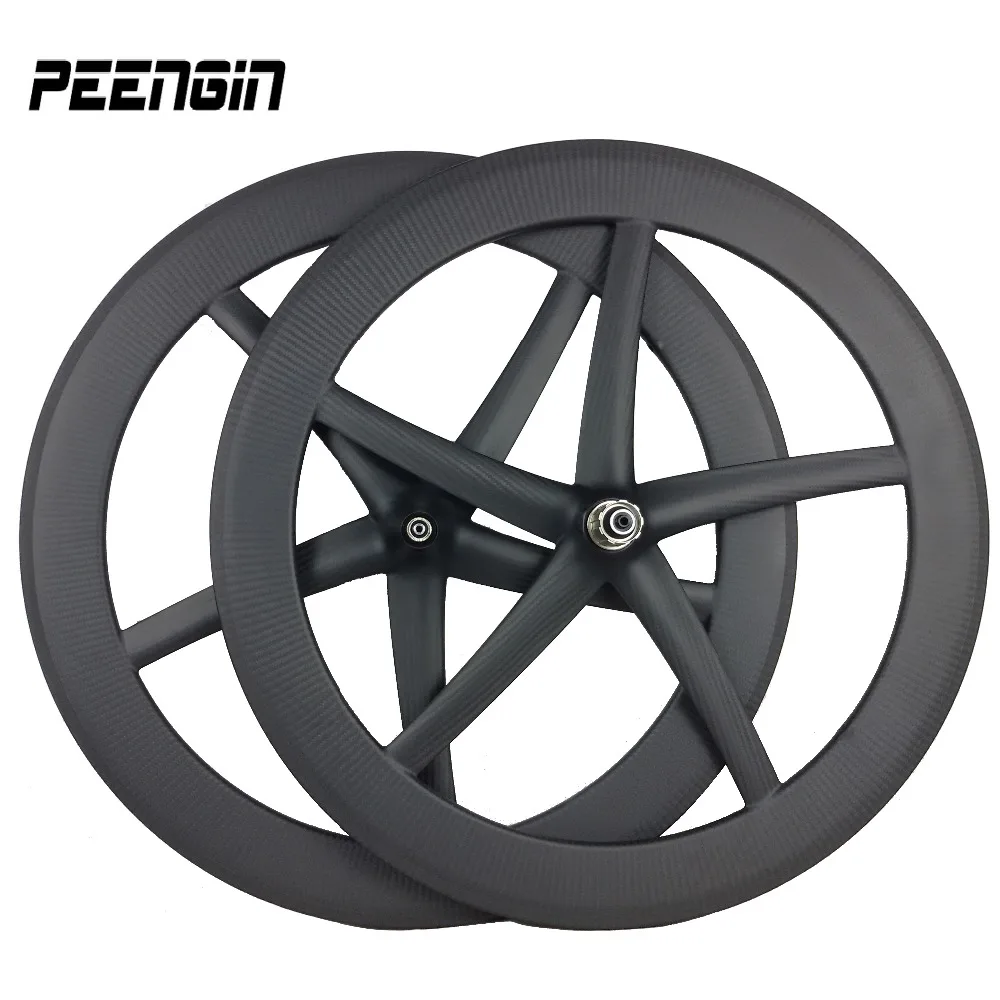PEENGIN 700C Морская звезда 12K/3k из углеродного волокна T800 5 спицевое легкое колесо для
