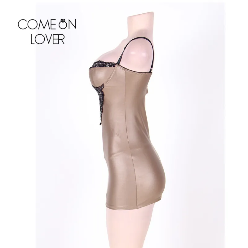 Comeonlover, облегающие, сексуальные, для женщин, атласная ткань, 5XL, неглиже, на бретельках, на косточках, Nuisette Grande Taille, сексуальные, RL80278