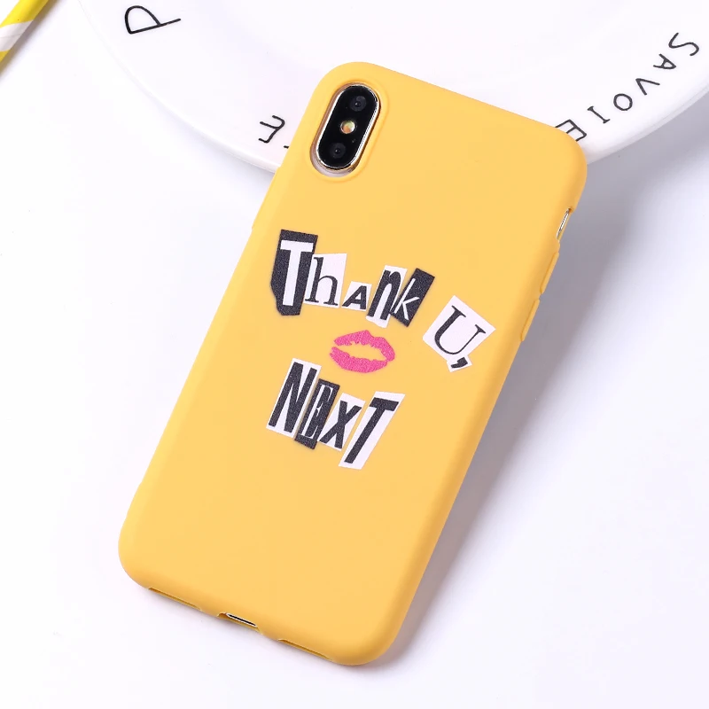 6 Спасибо Next Ariana Grande 7 колец мягкий силиконовый карамельный чехол для iPhone 11 Pro 6 6S 8 8Plus X XR XS Max 7 7Plus 8Plus - Цвет: 6