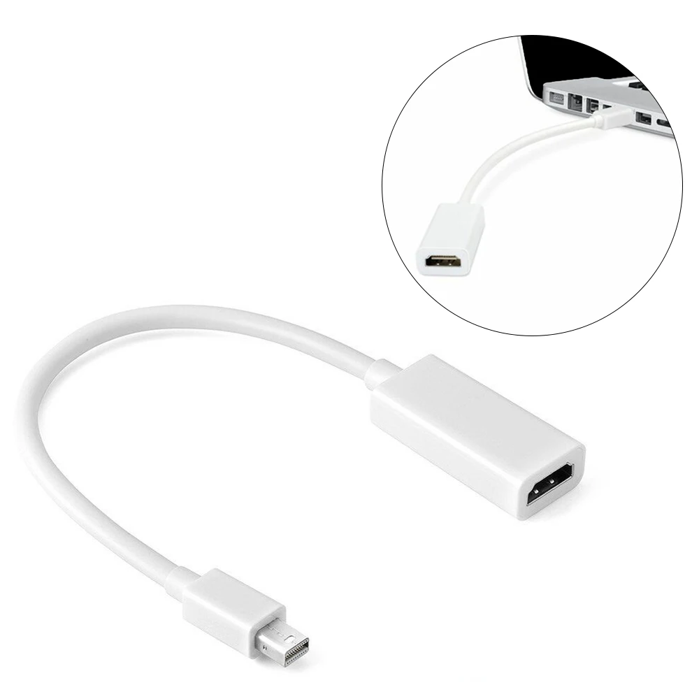 Интерфейс Thunderbolt Mini Display Port DP-HDMI-совместимый адаптер для Apple компьютера проектора