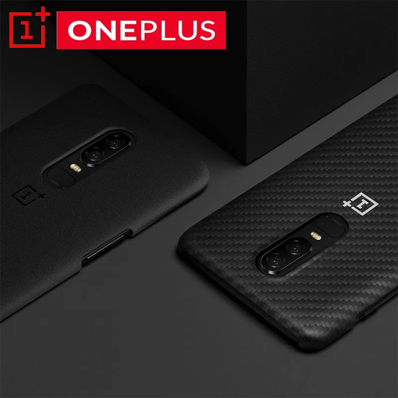 Оригинальный OnePlus 6 Официальный Карбон Материал корпуса арамидное волокно PC