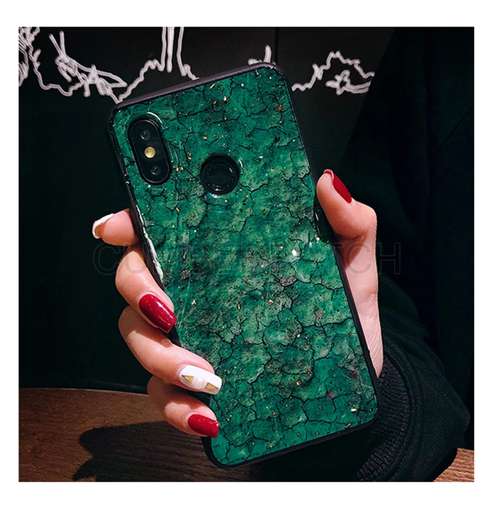 green Bling Фиолетовый пчелиный чехол для iphone 7 8 Plus 6 S 6s XS MAX XR X зеленый бриллиант мрамор с эффектом трещин чехол для телефона для iphone X XS XR XS Max Cov - Цвет: green