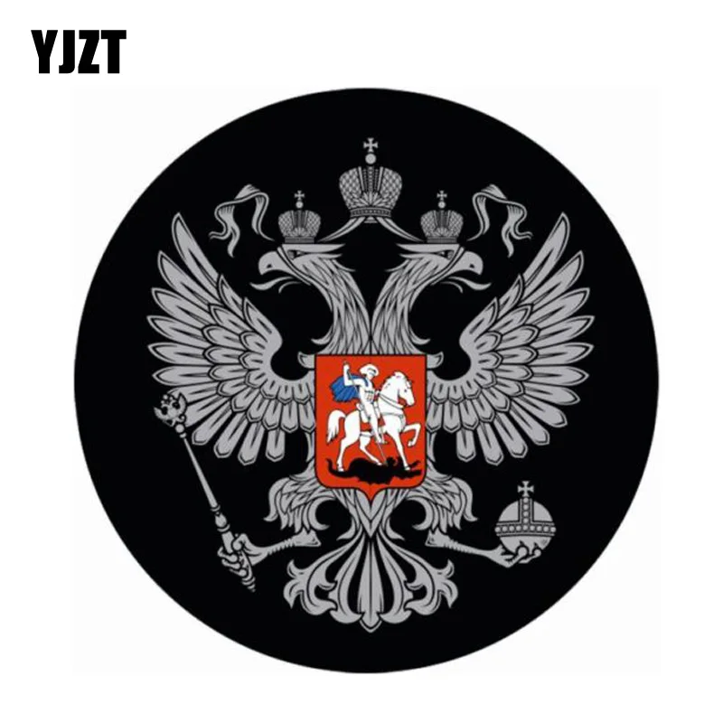YJZT 12 3 см * круглый русский герб стикер наклейка для автомобиля Стайлинг 6